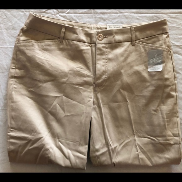 St. John's Bay Women's Khaki Capri Pants Sz 16 NWT - Picture 6 of 9